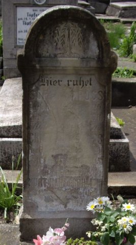 Gross Christian 1819-1905 Klein Sofia 1824-1978 Grabstein